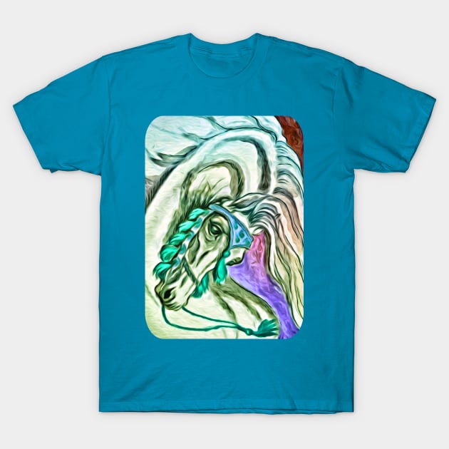 Arabian Horse. Bright Colours. T-Shirt by chepea2